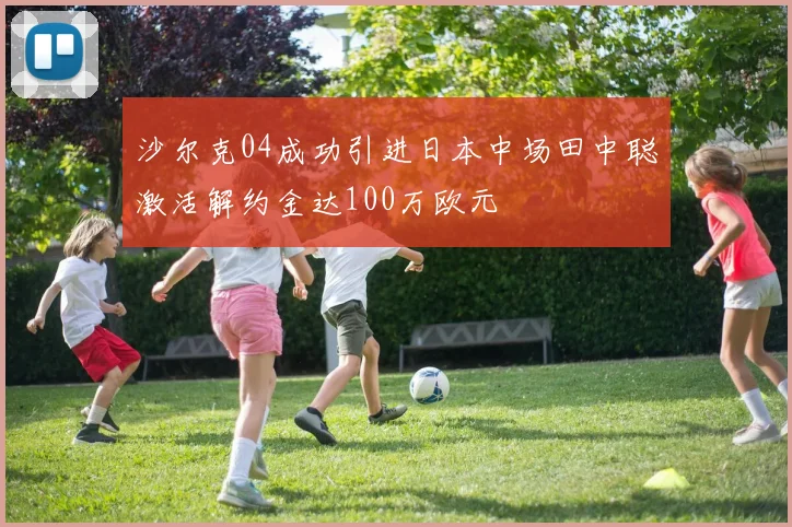 沙尔克04成功引进日本中场田中聪激活解约金达100万欧元